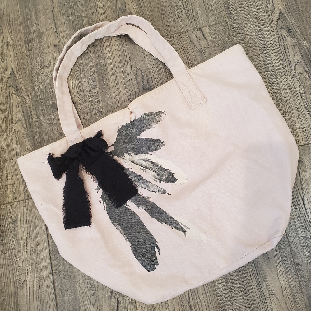 Juicy Couture Blush Pink Canvas Tote Bag